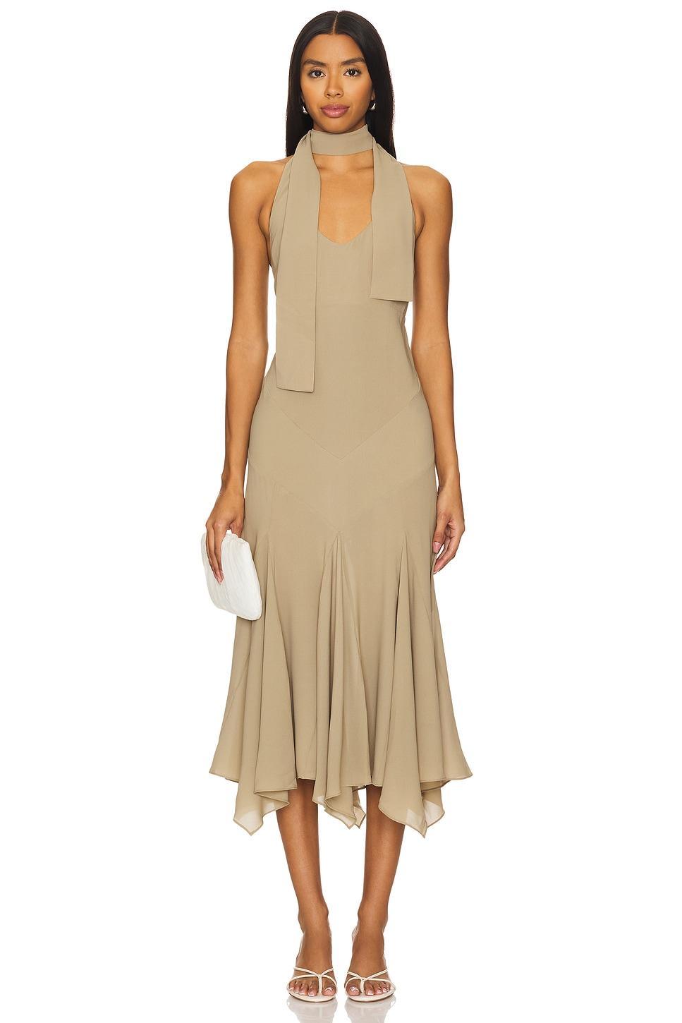 Raye Halterneck Midi Dress SIEDRES Product Image