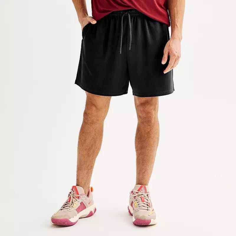 Men's Tek Gear® Above-The-Knee Mesh Shorts, Size: Large, Elegant Blue Product Image