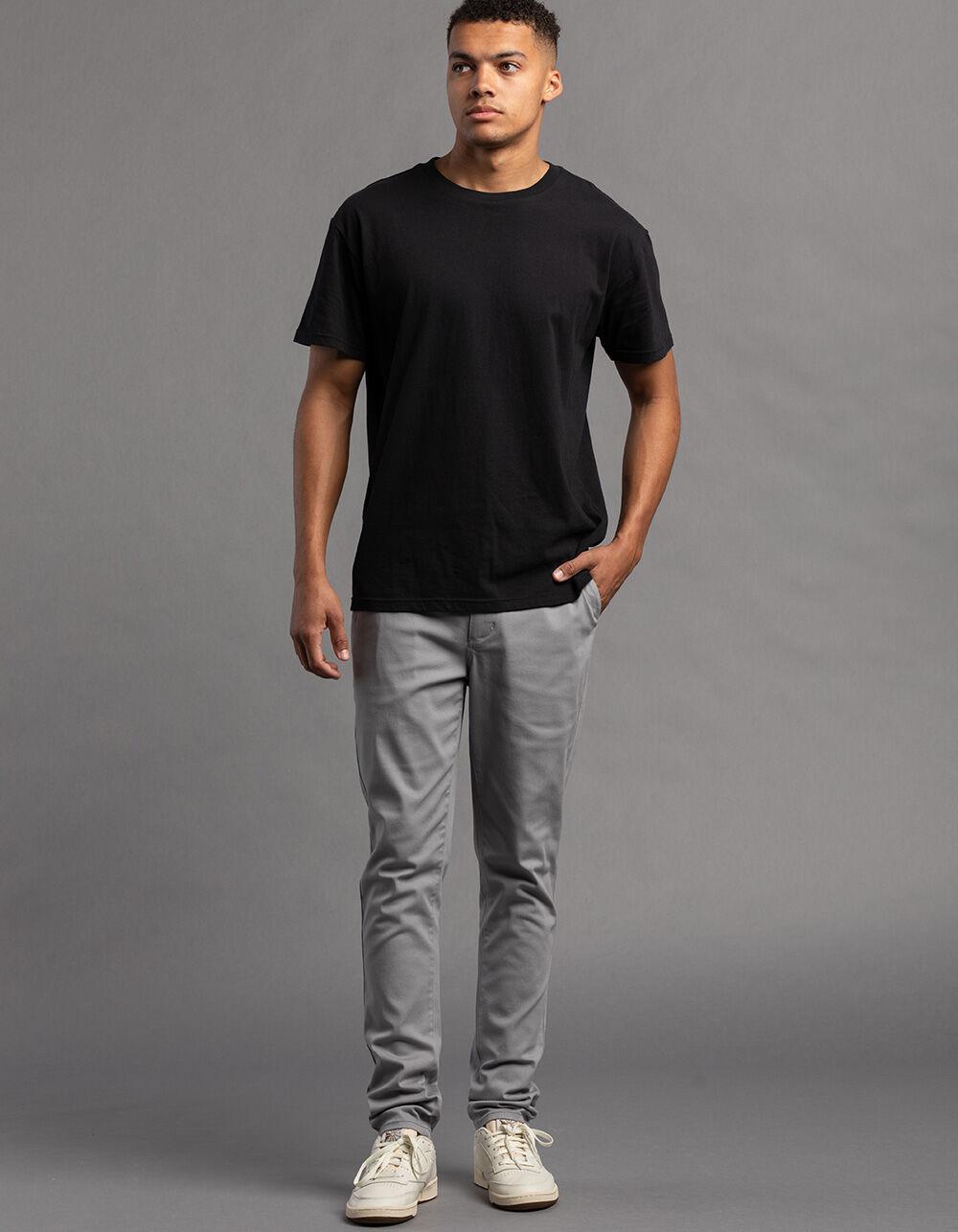 RSQ Mens Slim Taper Chino Pants - LIGHT GRAY Product Image