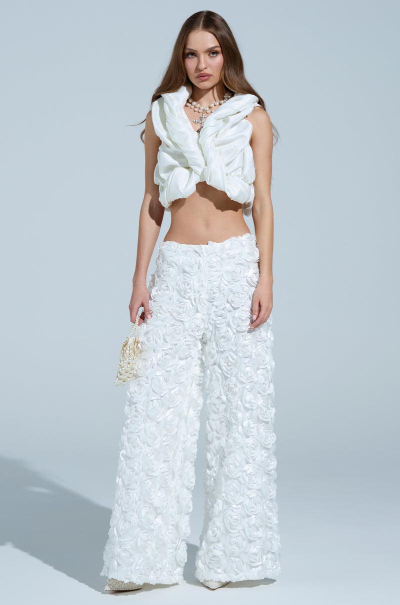 SOMETHING SWEET SATIN BOLERO IN IVORY FLORAL Product Image