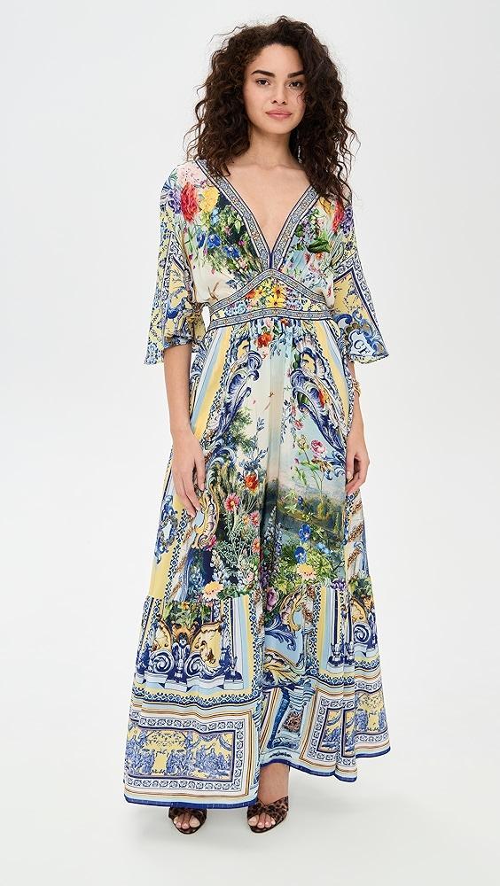 Camilla Waisted Dress with Hem Ruffle | Shopbop Product Image