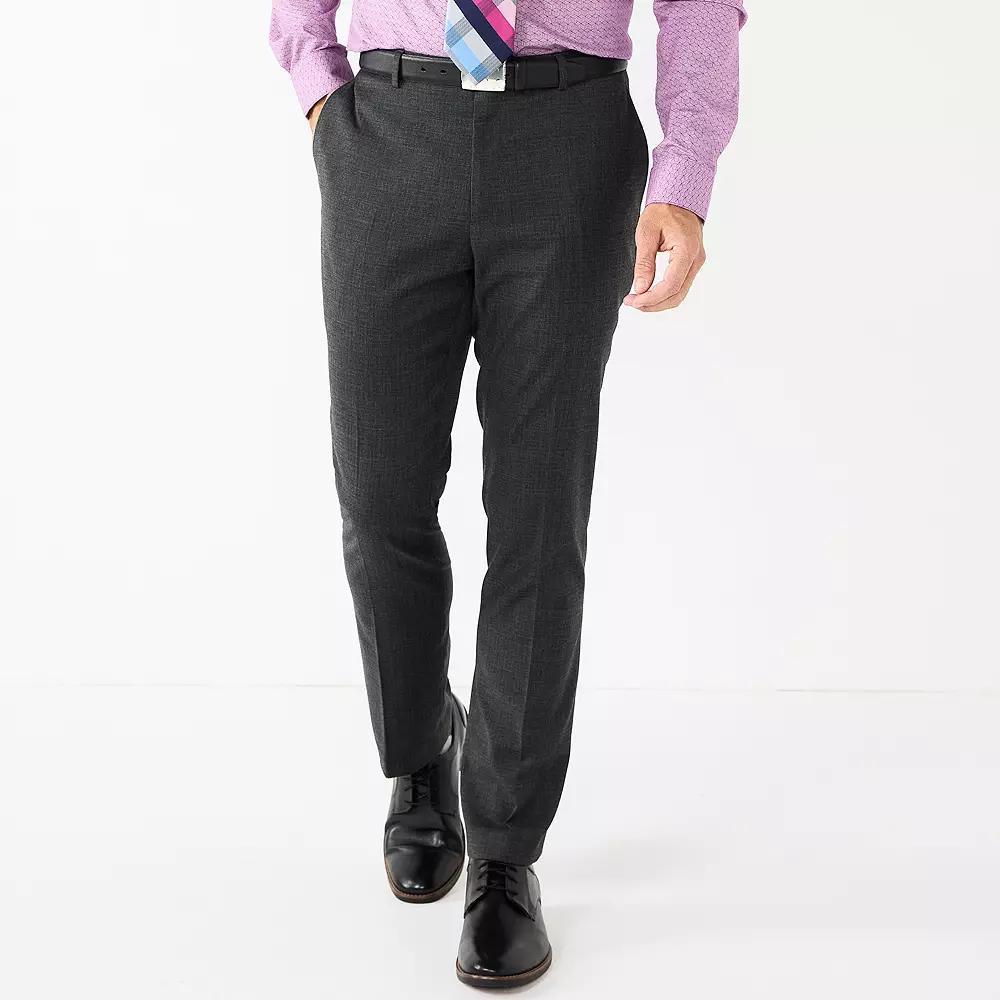 Men's Apt. 9® Premier Flex Performance Slim-Fit Washable Suit Pants, Size: 30X30, Grey Product Image