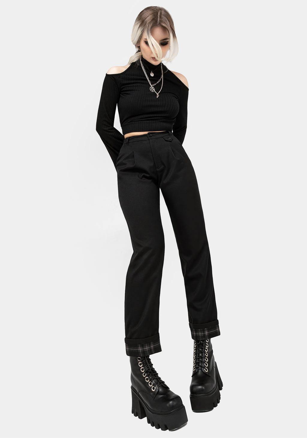 Clover Check Contrast Trousers Product Image