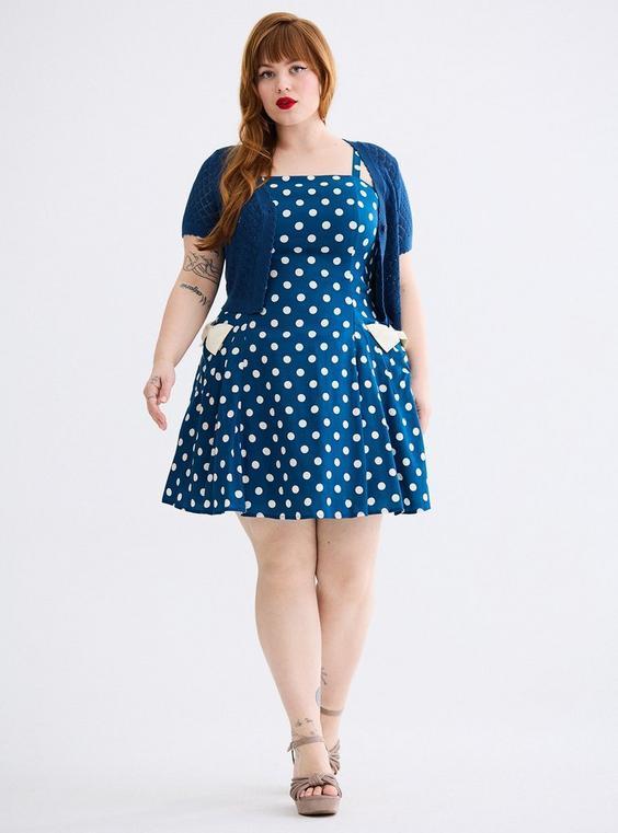 Retro Chic Fit & Flare Dress Product Image