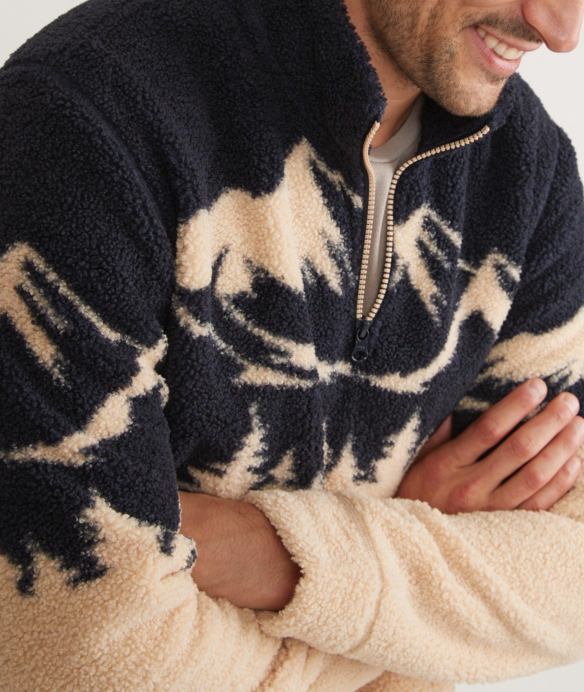 Mountain Scene Quarter-Zip Fleece - Exclusive Product Image