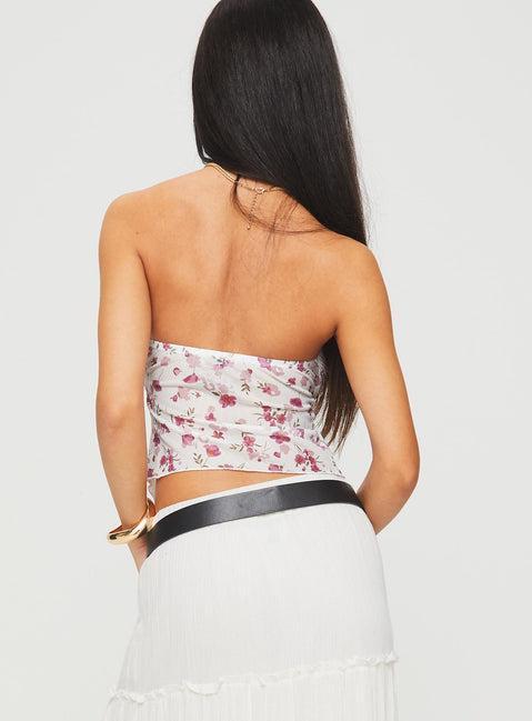 Mani Top White Floral Product Image