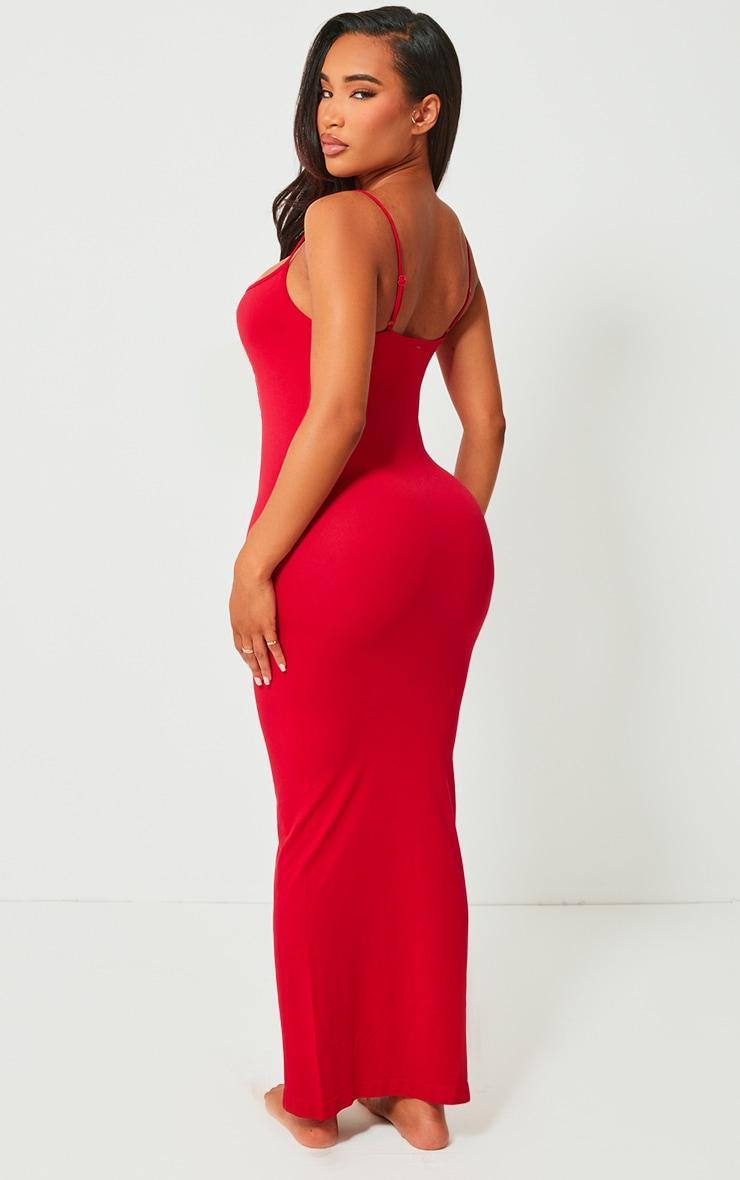 Shape Red Stretch Seamless Strappy Maxi Dress Product Image