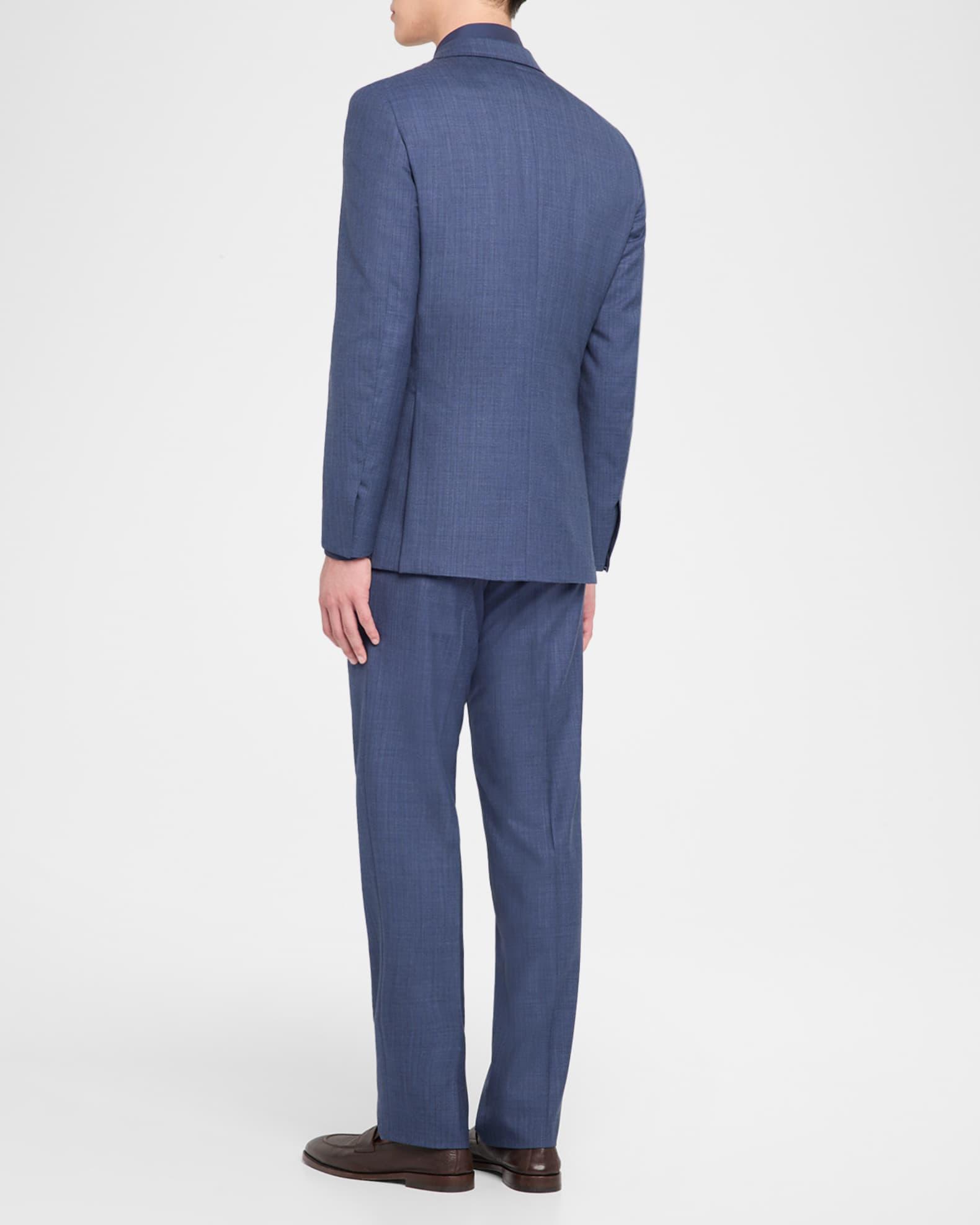 Men's Stripe Modern Fit Two-Piece Suit Product Image