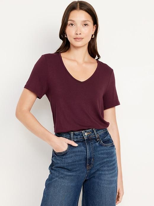 Luxe V-Neck T-Shirt Product Image