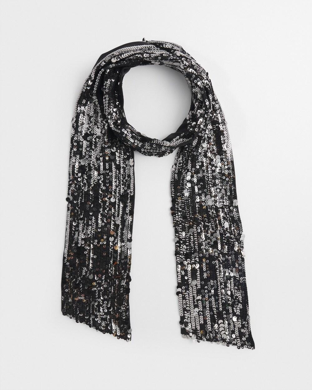 Sequin Skinny Scarf Product Image