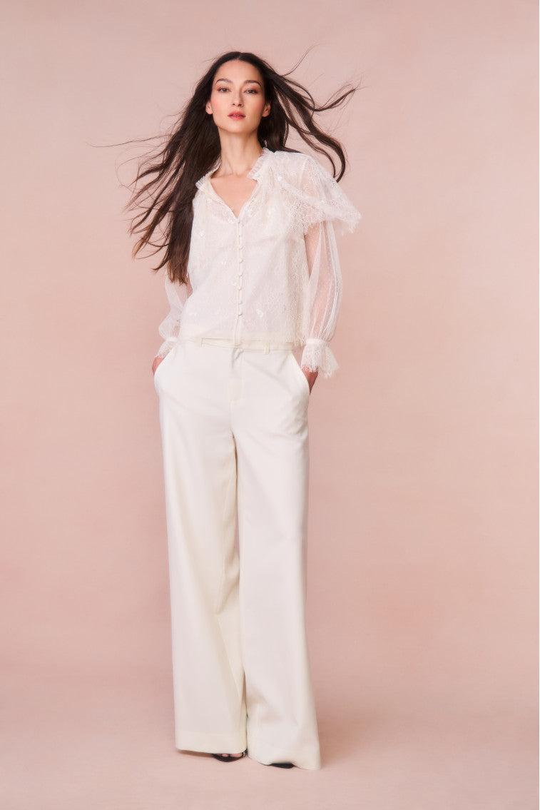 Duquette Sheer Lace Top Product Image