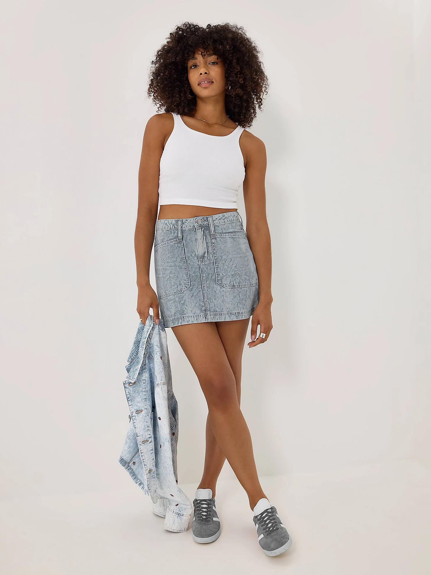 Women's Mid Thigh Mini Skirt | Women's Skirts & Dresses | Lee® Product Image
