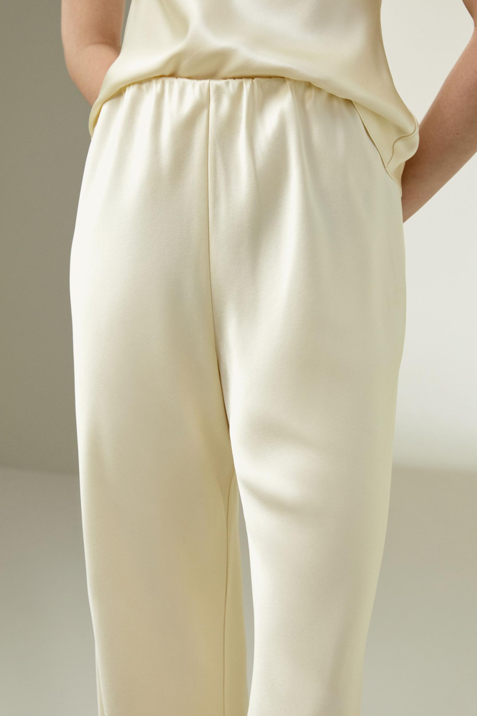 Full bias cut silk pants Product Image