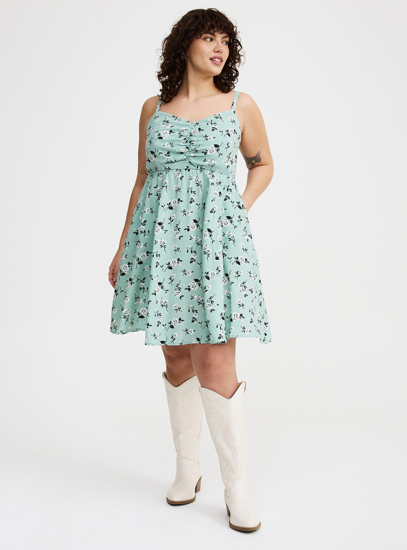 Challis Skater Mini Dress Product Image