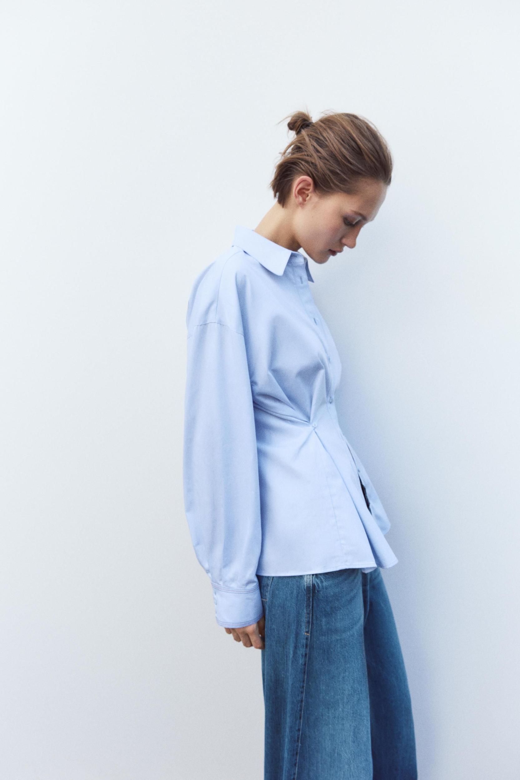 OXFORD SHIRT WITH ADJUSTABLE WAIST Product Image