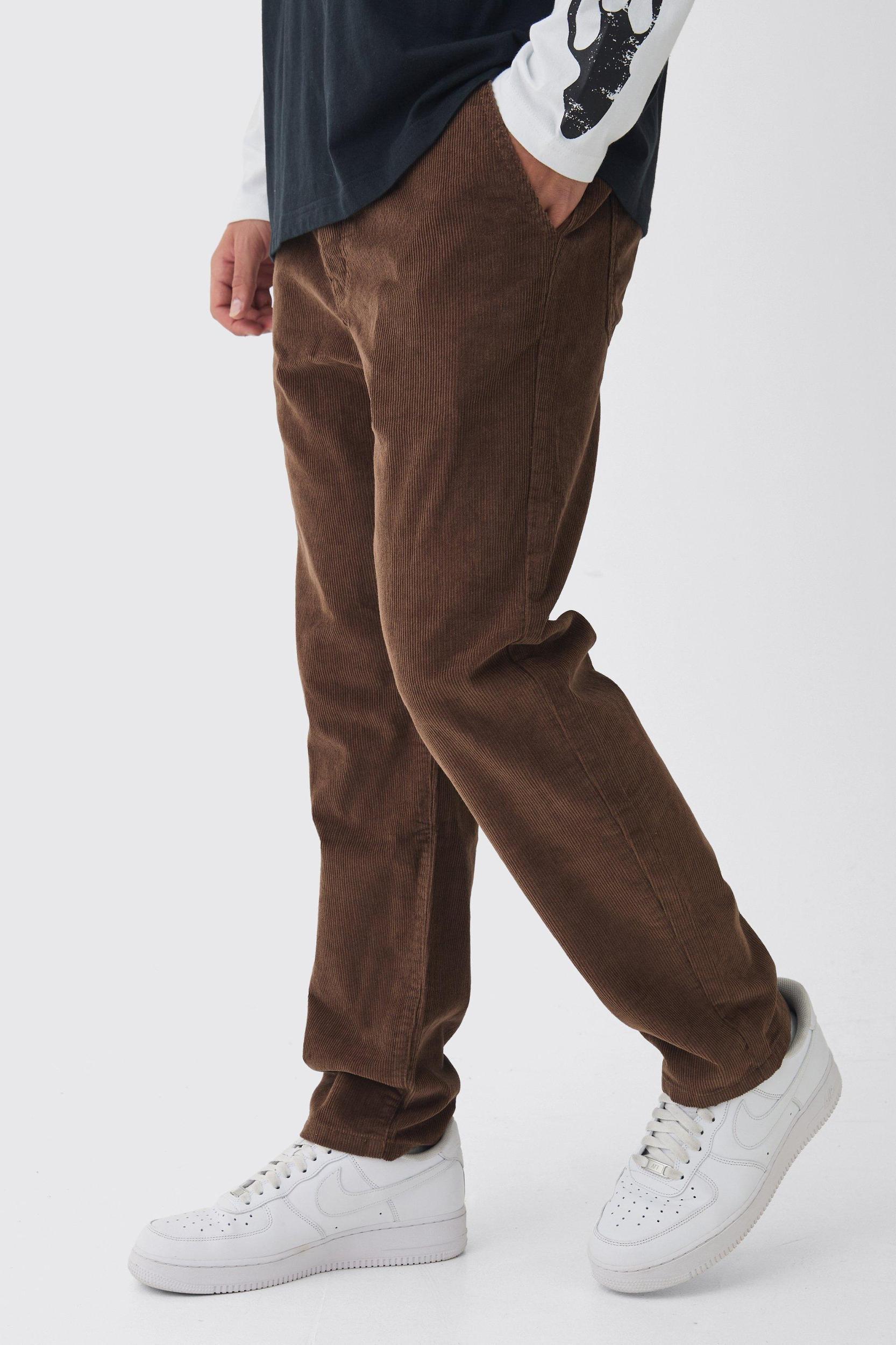 Mens Tapered Cord Pants - Black Product Image