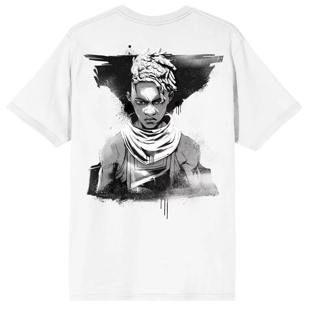 Men's Arcane Ekko Short Sleeve Graphic T-Shirt, Size: Large, White Product Image