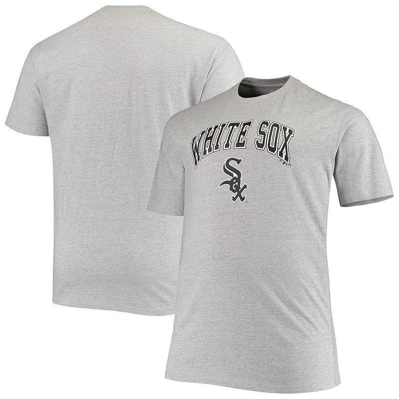 Mens Fanatics Branded Heathered Gray Chicago White Sox Big & Tall Secondary T-Shirt Product Image
