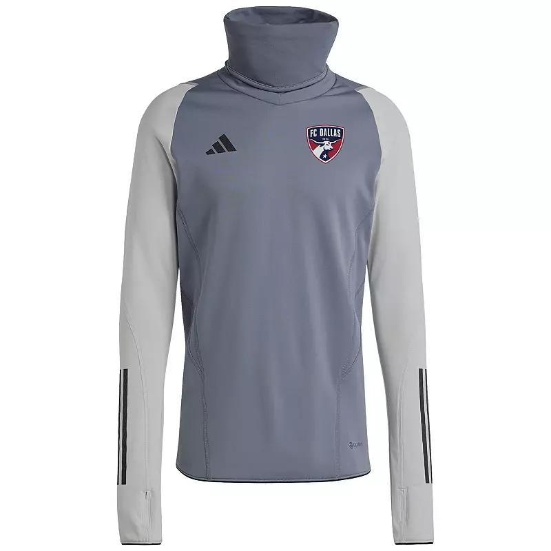 Men's adidas Gray FC Dallas Warm Raglan COLD.RDY Top, Size: XL, Fcd Grey Product Image