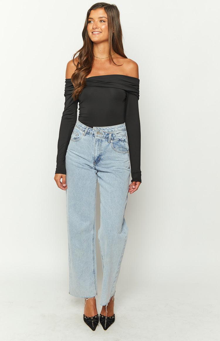 Phoenix Black Off Shoulder Bodysuit Girls Product Image