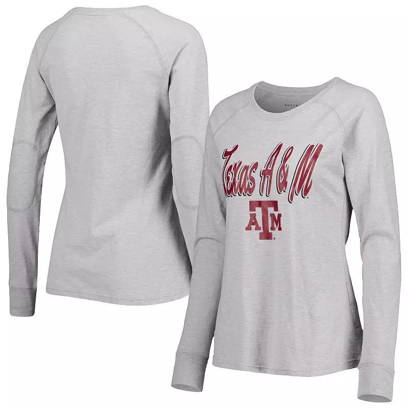 Women's Gray Texas A&M Aggies Payton Elbow Patch Slub Raglan Long Sleeve T-Shirt, Size: 2XL, Grey Product Image
