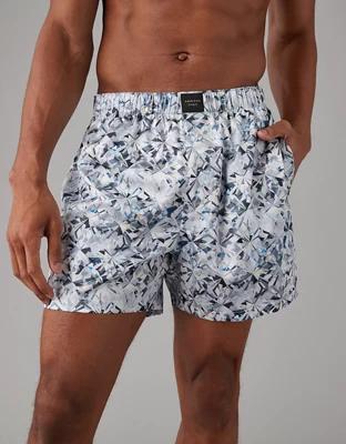 AEO Men's Fields Tapestry Satin Pocket Boxer Short Product Image