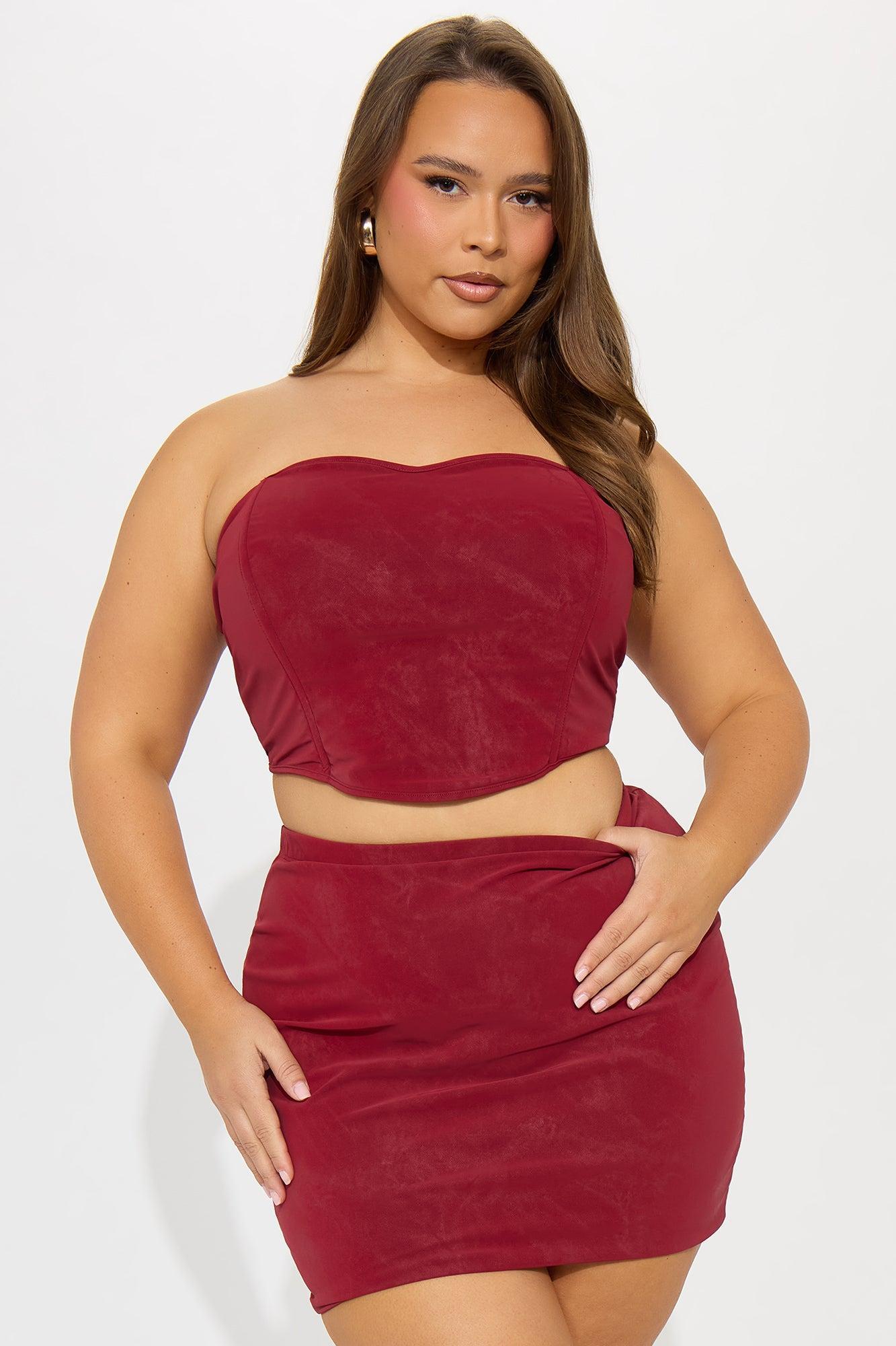 Urban Heat Mini Skirt Set - Red Product Image