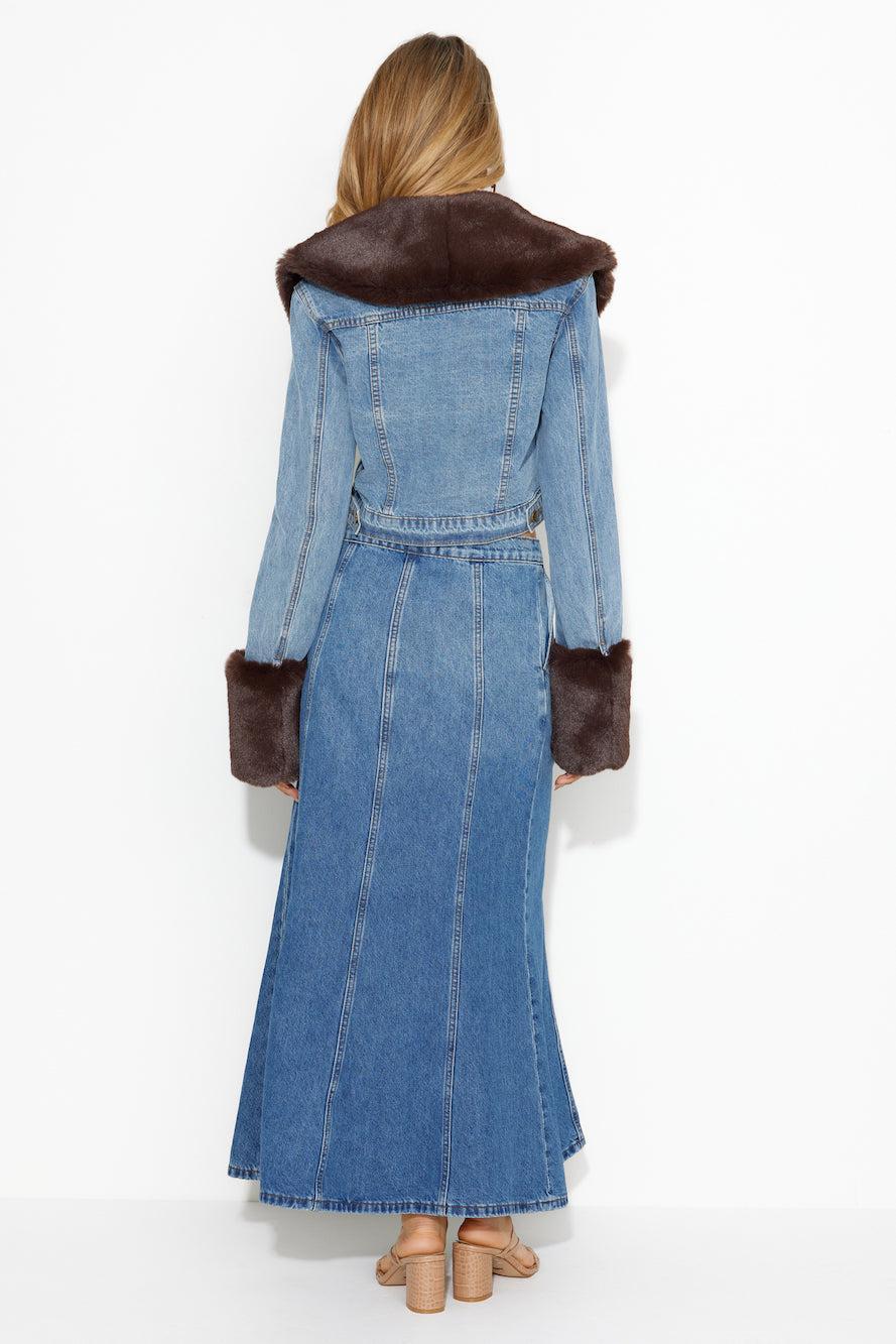 LIONESS Smokeshow Denim Jacket Duke Blue Product Image
