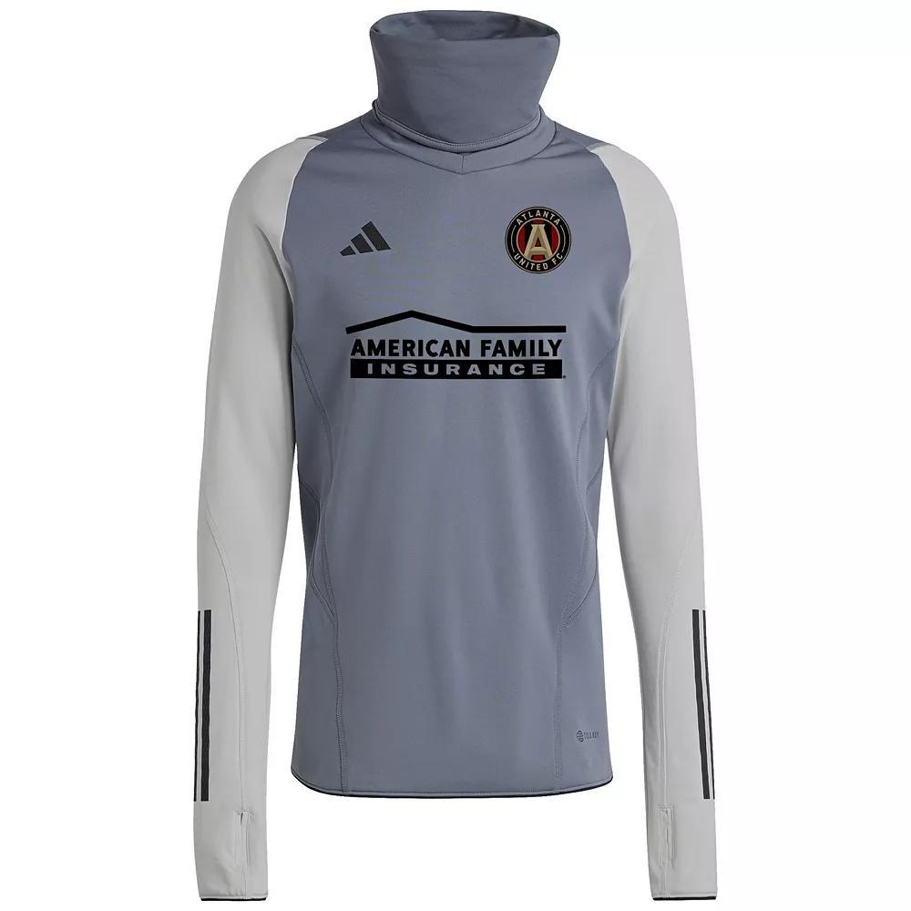 Mens adidas Gray Atlanta United FC Warm Raglan COLD.RDY Top Product Image