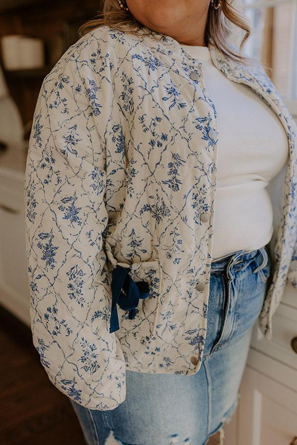 French Countryside Floral Jacket Curves Product Image