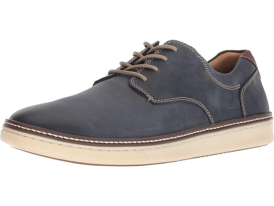 Johnston & Murphy McGuffey Casual Plain Toe Sneaker (Navy Nubuck) Men's Lace up casual Shoes Product Image