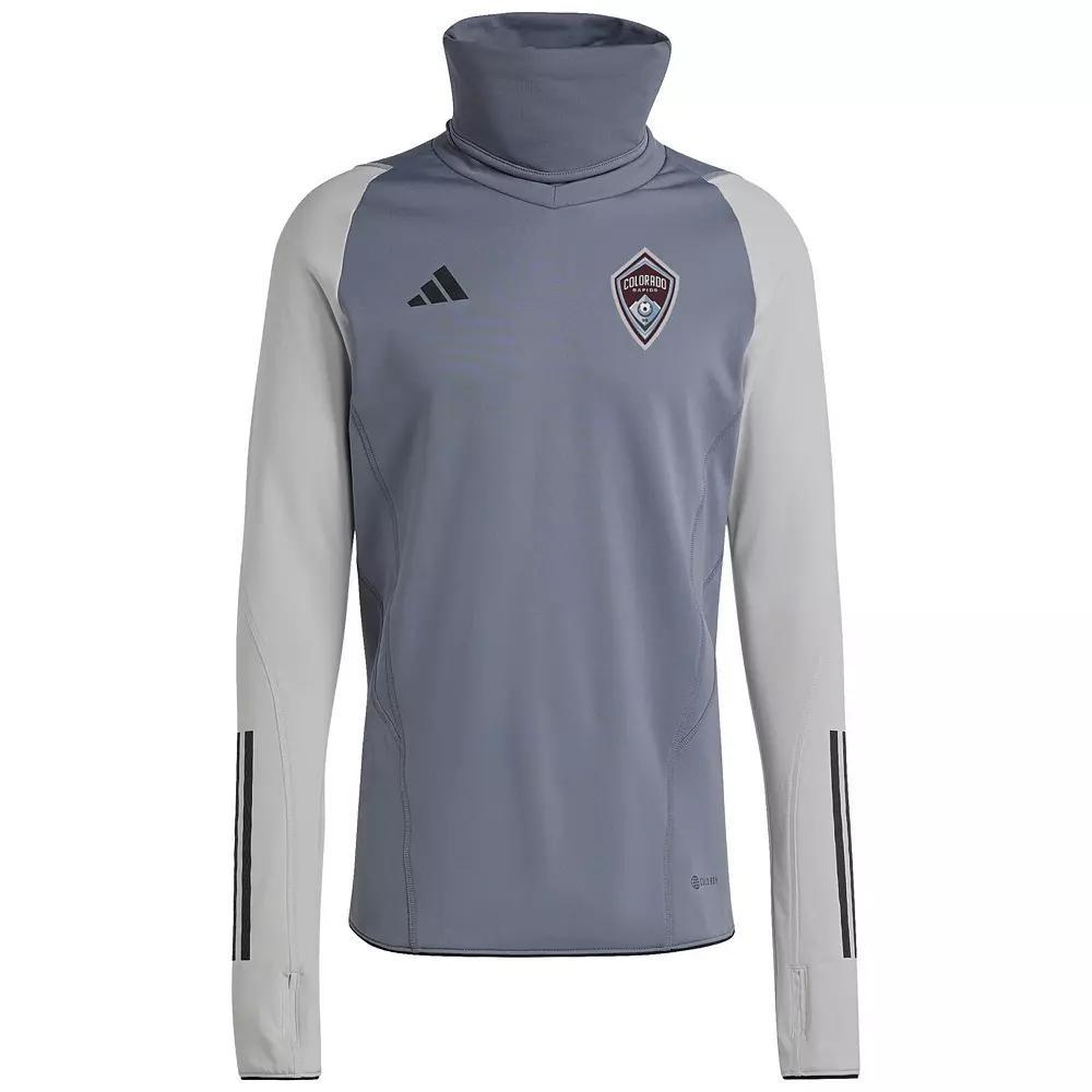 Men's adidas Gray FC Dallas Warm Raglan COLD.RDY Top, Size: XL, Fcd Grey Product Image
