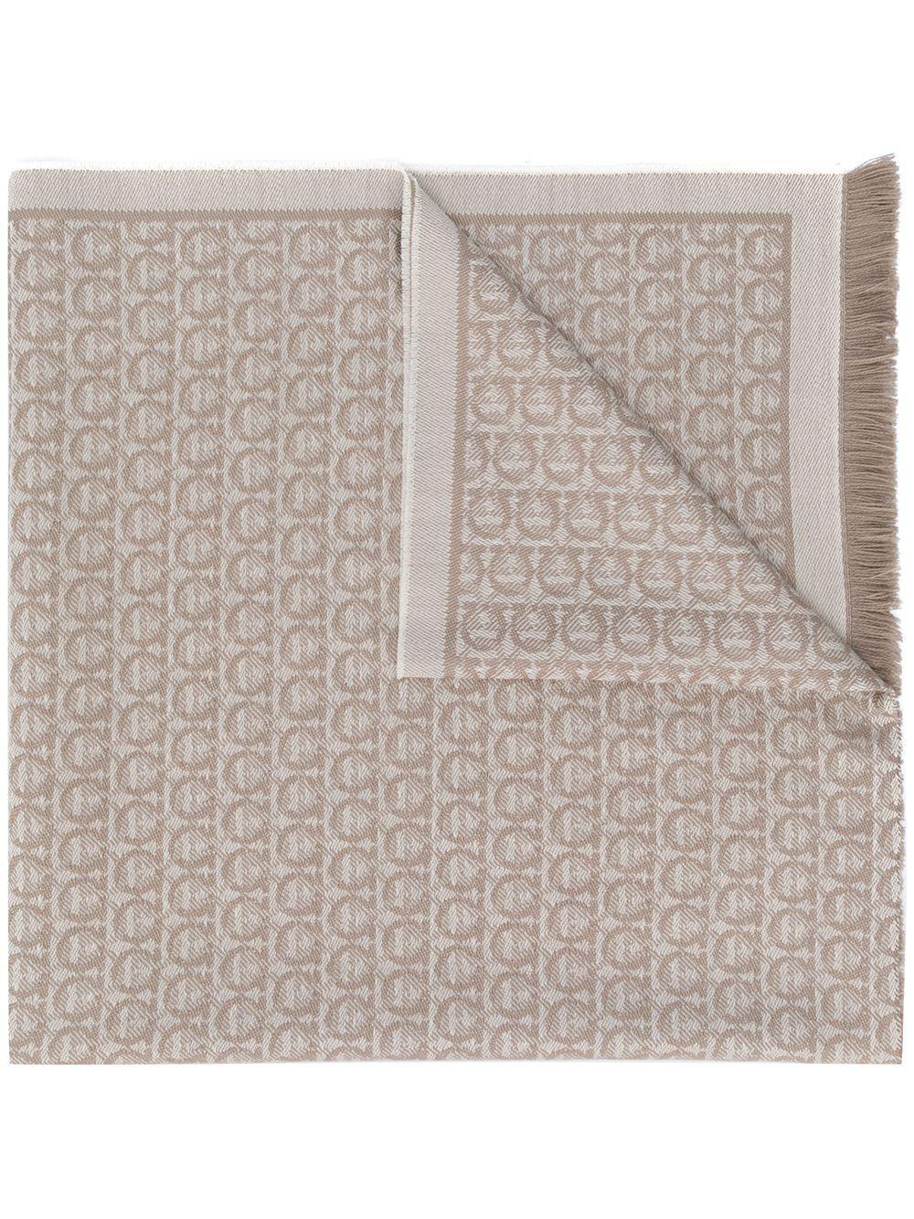 Gancini-pattern scarf Product Image