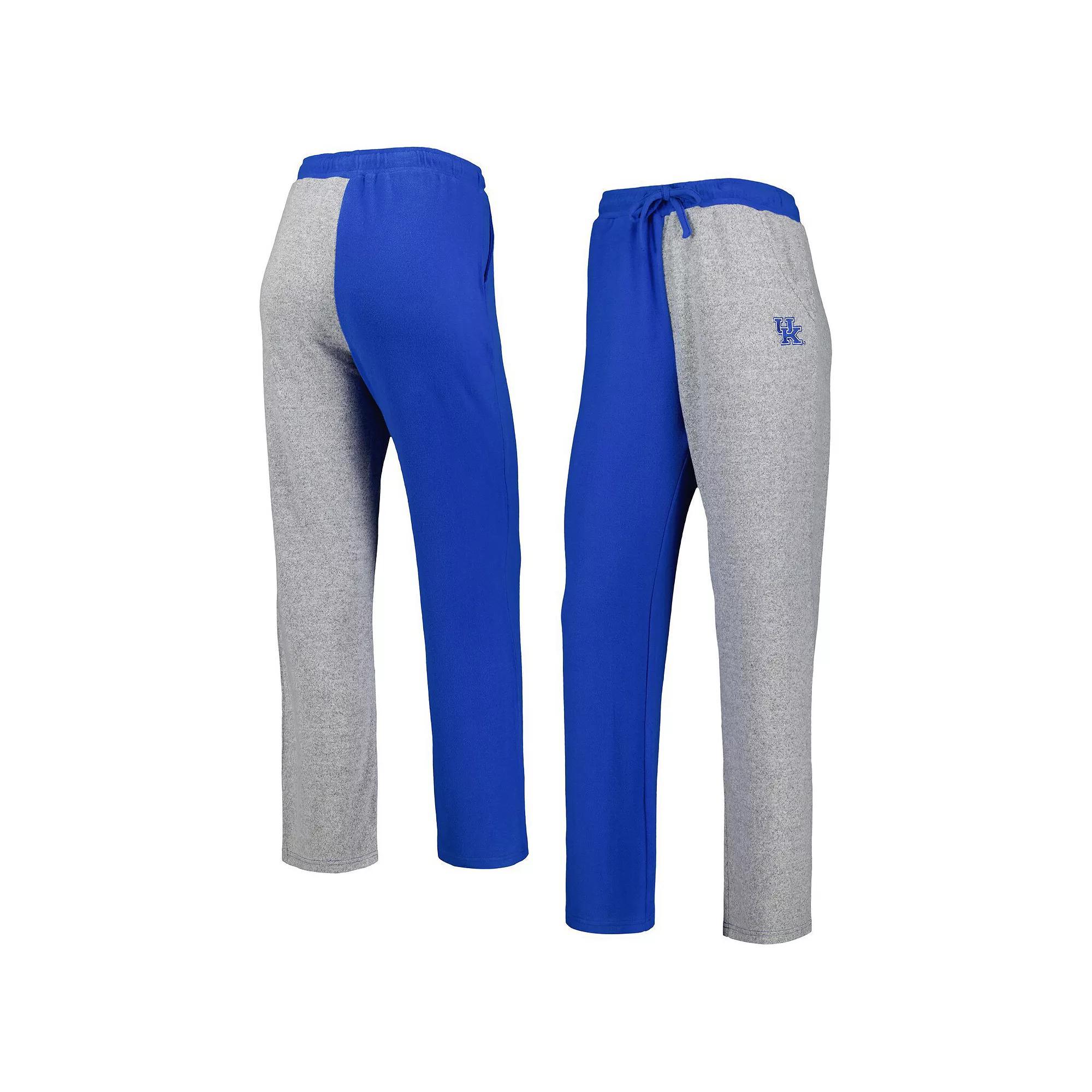 Women's ZooZatz Royal/Gray Kentucky Wildcats Colorblock Cozy Tri-Blend Lounge Pants, Size: XL, Blue Product Image