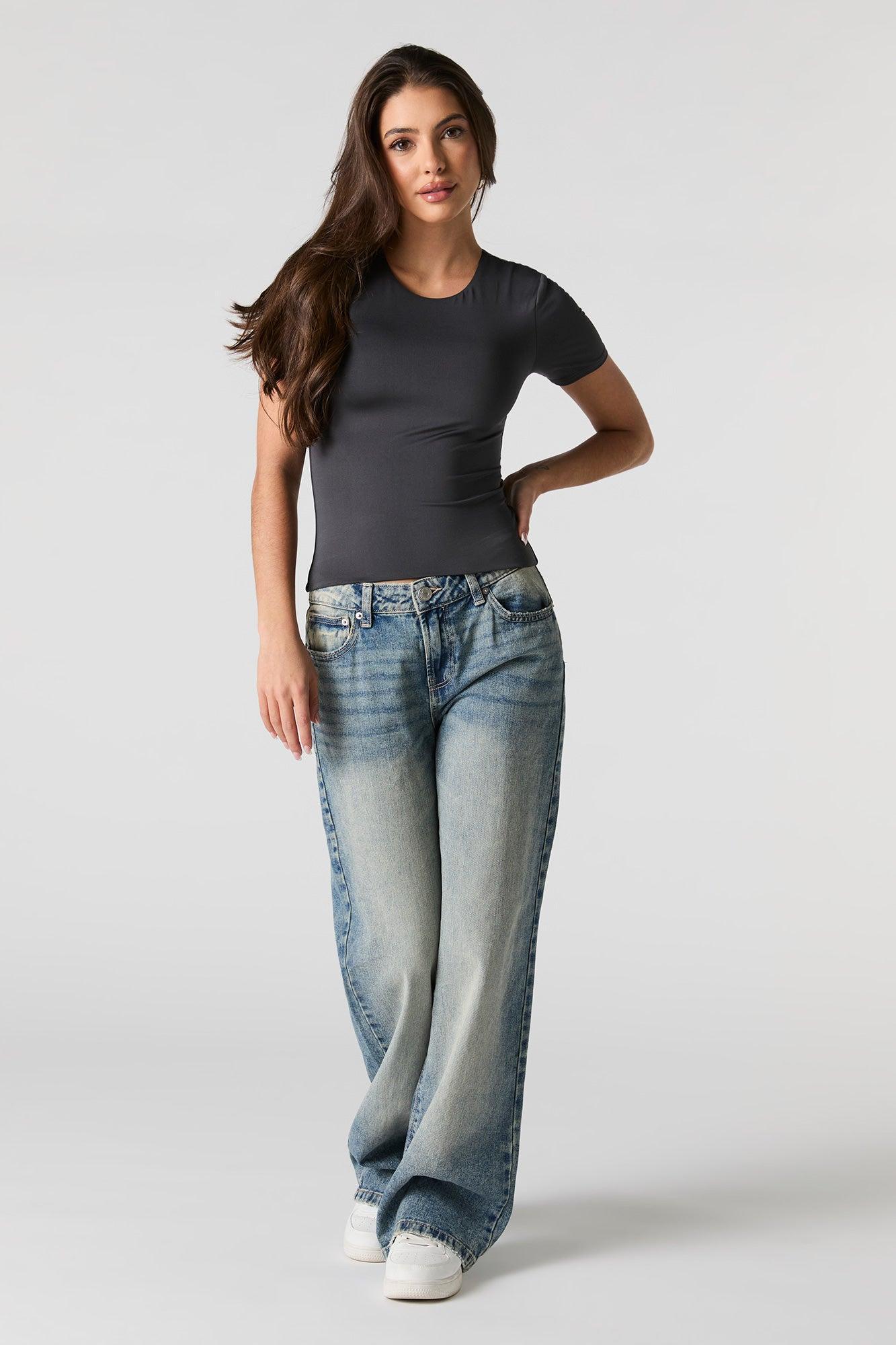 Contour Round Neck Short Sleeve Top Female Product Image