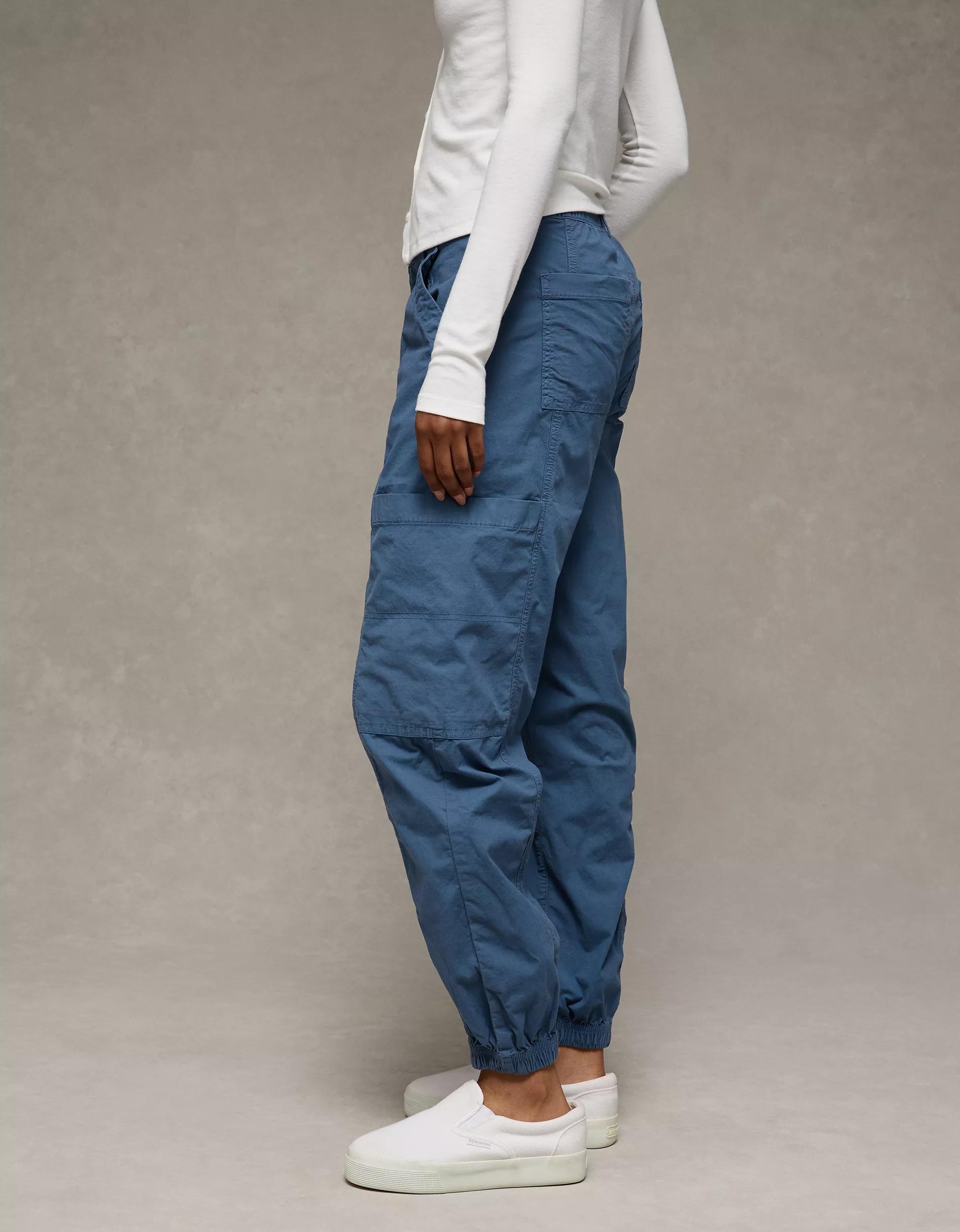 AE Snappy Stretch High-Waisted Baggy Cargo Jogger Product Image