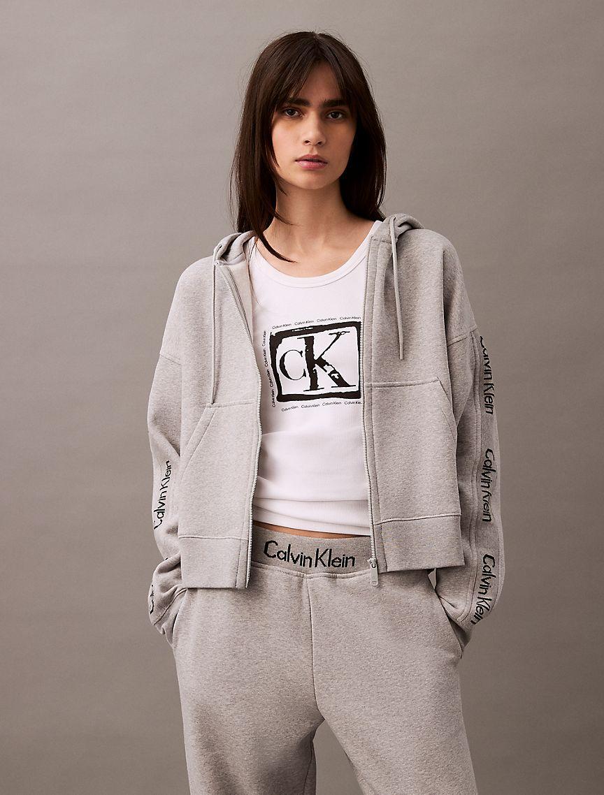 Logo Tape Fleece Zip Hoodie Product Image