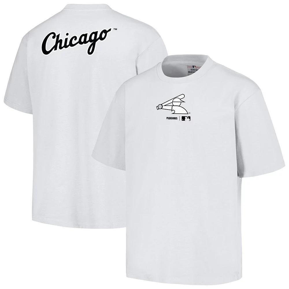 Men's PLEASURES  White Chicago White Sox Mascot T-Shirt, Size: 2XL Product Image