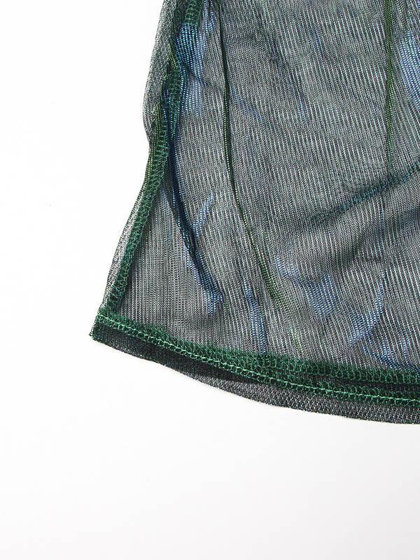 A-Line High Waisted Belted Shiny Skirts Bottoms Product Image