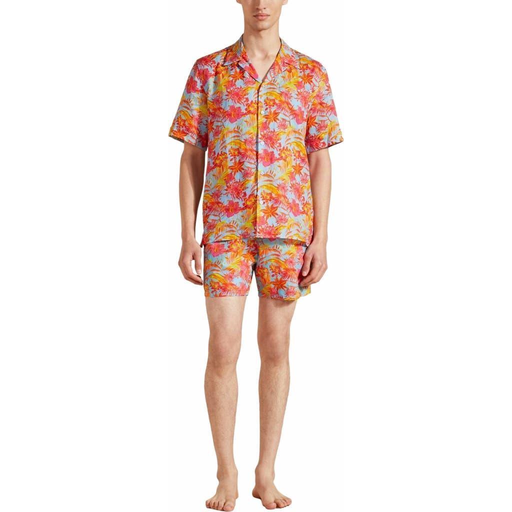 Mens Tahiti Flower Linen Camp Shirt Product Image