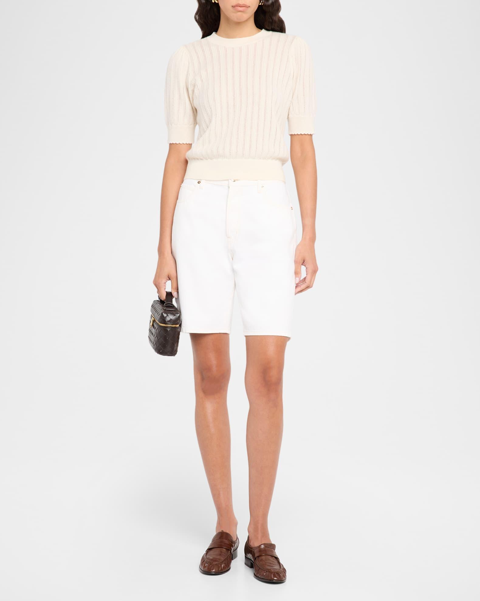 The Ladder Pointelle Cashmere Sweater Product Image