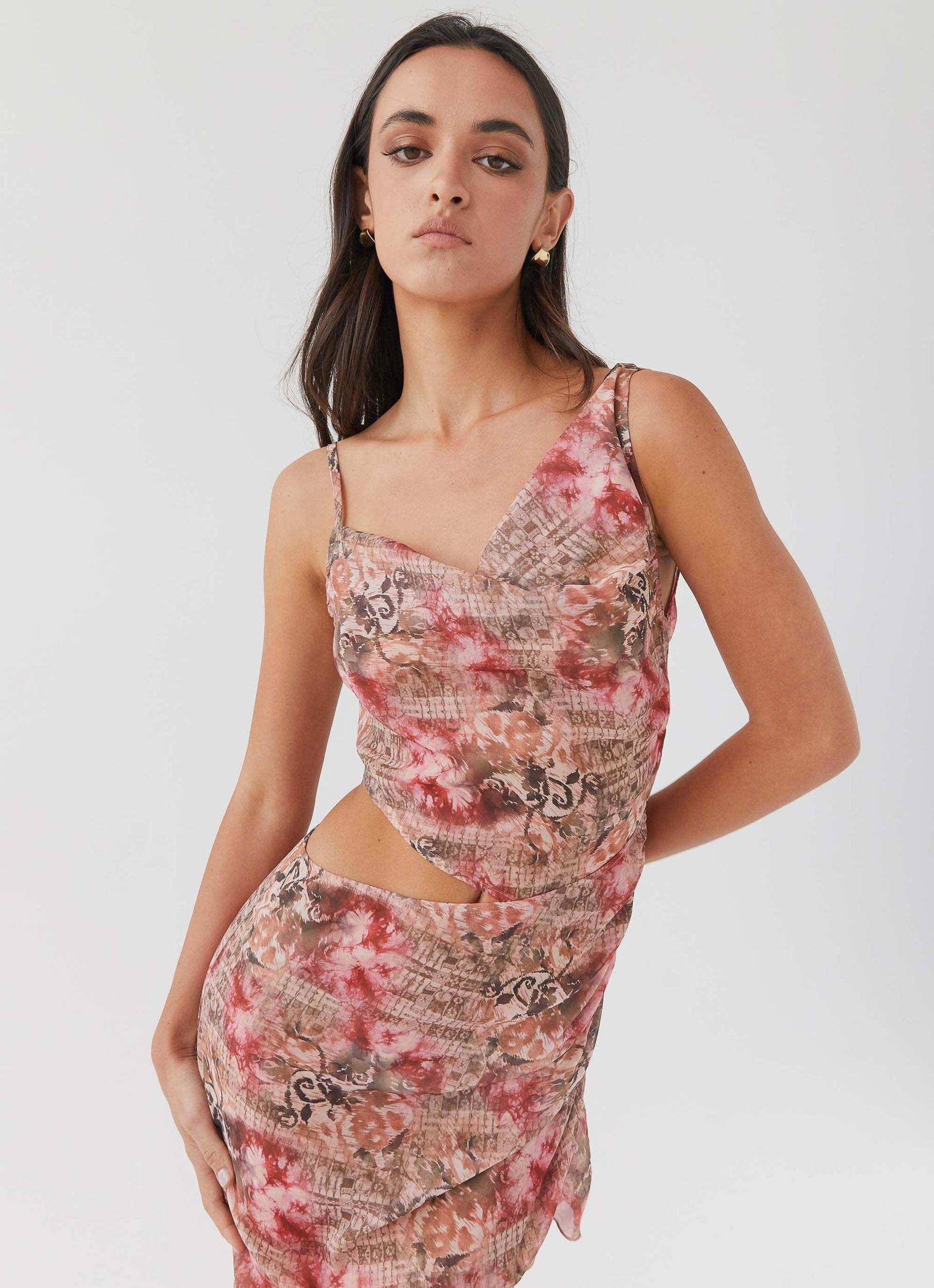 Law Of Attraction Midi Dress - Palais Floral Product Image