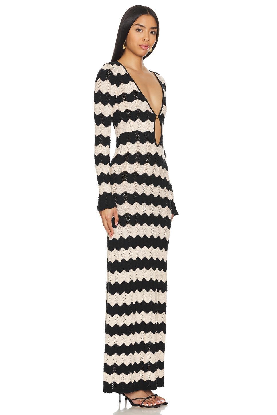 Ella Stripes Knitted Maxi Dress Capittana Product Image
