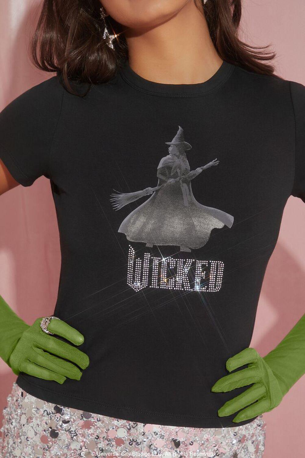 Wicked Rhinestone Elphaba Tee | Forever 21 Product Image