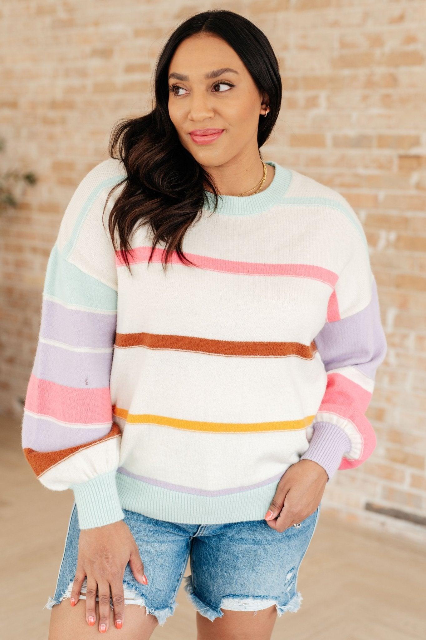 Candy Buttons Pom Detail Sweater (Online Exclusive) Product Image