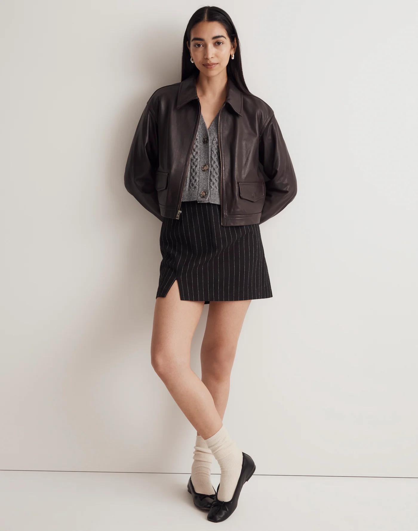 Wool-Blend Mini Skirt Product Image