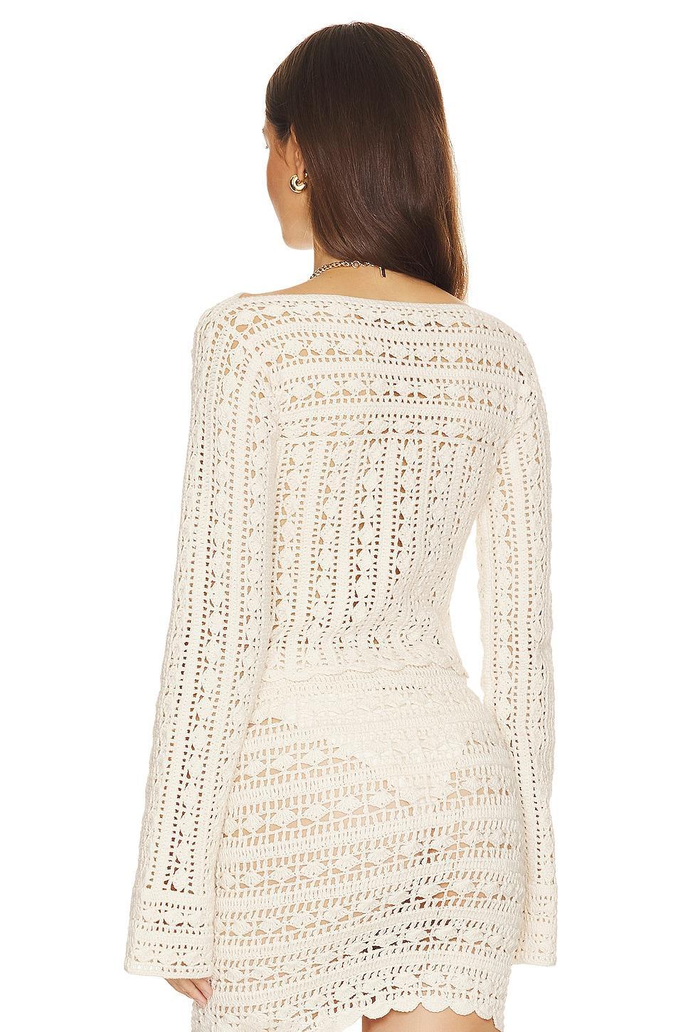 x REVOLVE Laurelin Crochet Sweater House of Harlow 1960 Product Image