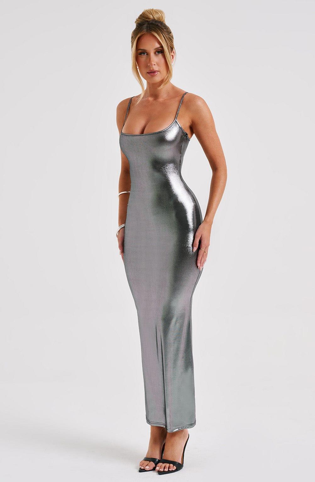 Kyranni Maxi Dress - Silver Product Image