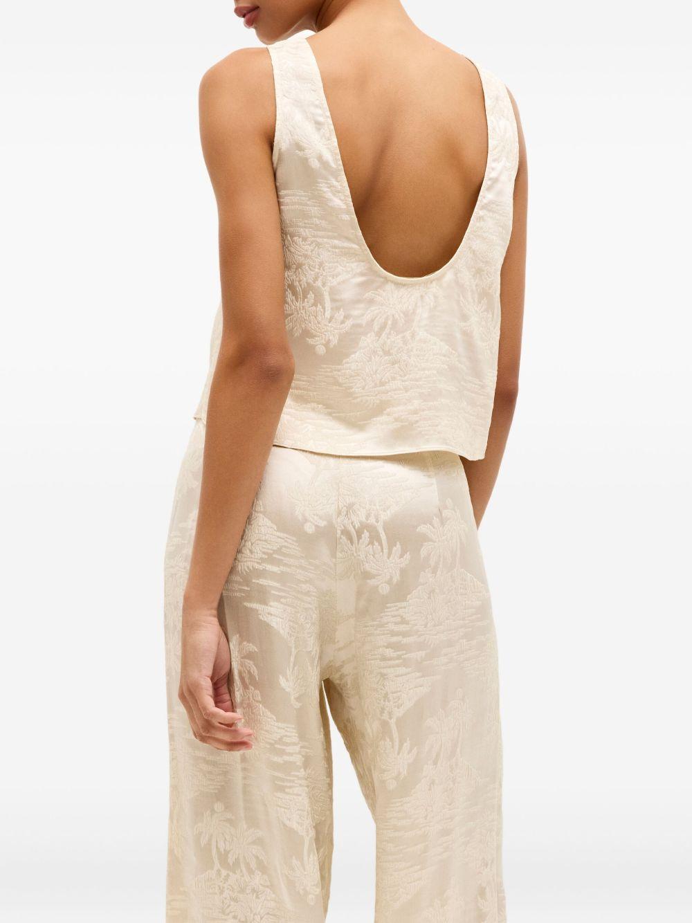 Alea embroidered sleeveless top Product Image