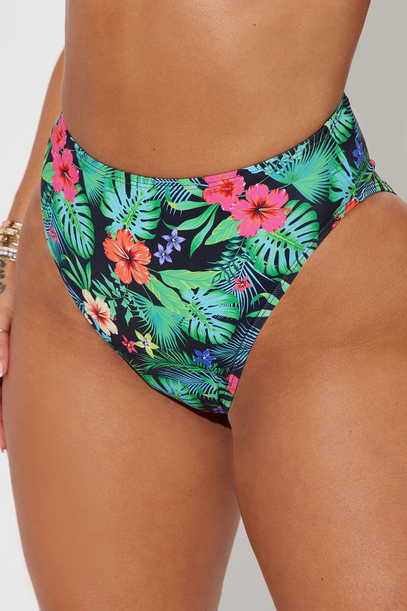 Maui Mix And Match High Cut Cheeky Bikini Bottom - Multi Color Product Image